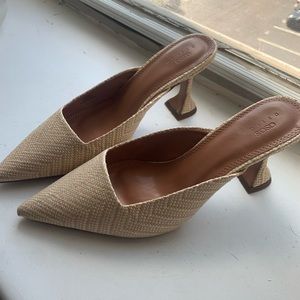 ASOS Wide fit Sherlock mid heeled mules